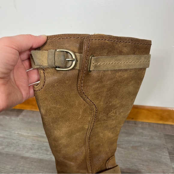 Ugg Australia Darcie Leather Riding Boots 7 Western Equestrian Cowgirl Barn Tall - Picture 3 of 15